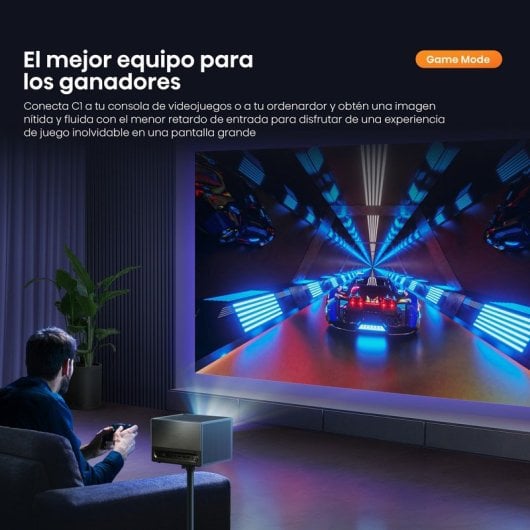 Hisense C1 Mini Proyector Láser 4K TriChroma Smart TV