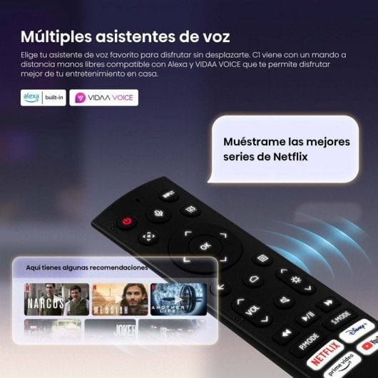 Hisense C1 Mini Proyector Láser 4K TriChroma Smart TV