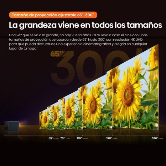 Hisense C1 Mini Proyector Láser 4K TriChroma Smart TV