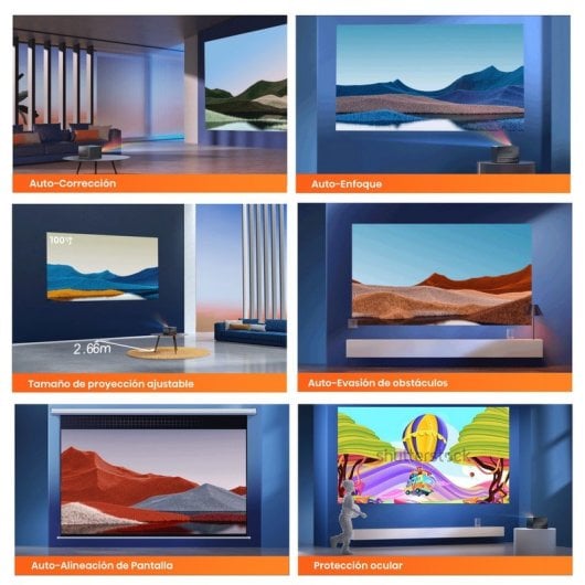 Hisense C1 Mini Proyector Láser 4K TriChroma Smart TV
