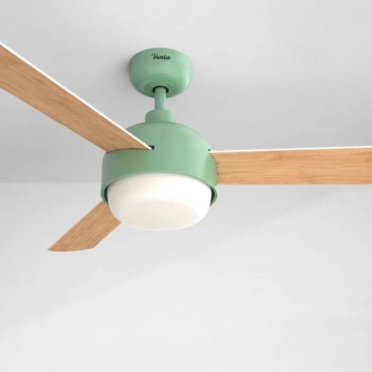Universal Blue Vento 6048T Ventilador de Techo Silencioso con Luz y WiFi 35W 122cm Turquesa