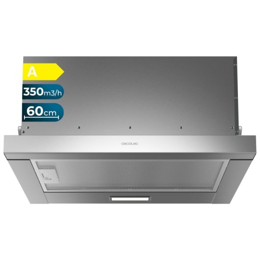 Cecotec Bolero Flux TLM 603500 Inox A Campana Extratora Telescópica 60cm A Acero Inoxidable
