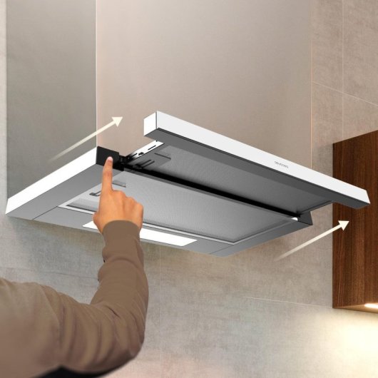 Cecotec Bolero Flux TLM 603500 Inox A Campana Extratora Telescópica 60cm A Acero Inoxidable