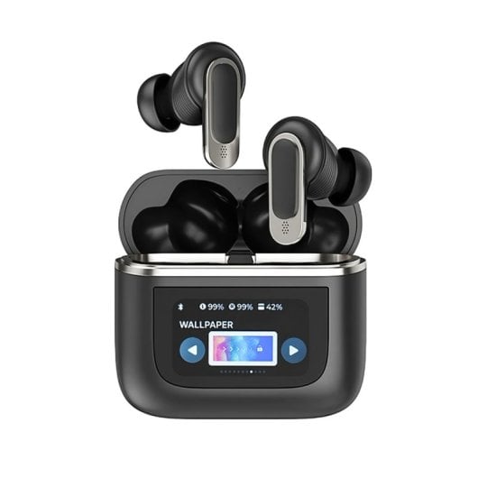 Klack Auriculares Bluetooth con Cancelación de Ruido Real (ANC) y Pantalla Táctil Inteligente