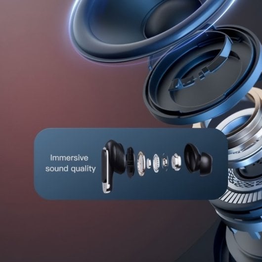 Klack Auriculares Bluetooth con Cancelación de Ruido Real (ANC) y Pantalla Táctil Inteligente