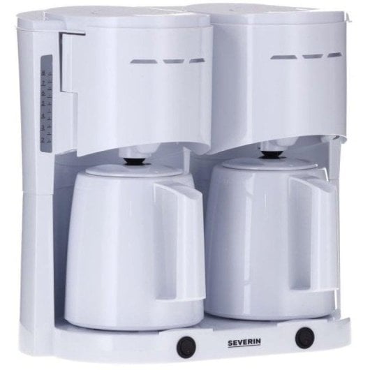 Cafetière à filtre Severin KA 9314 1 L 16 Tasses blanc double verseuse