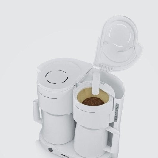 Cafetière à filtre Severin KA 9314 1 L 16 Tasses blanc double verseuse