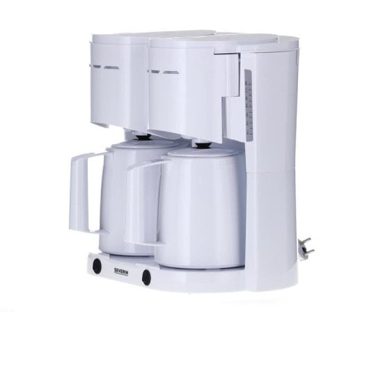Cafetière à filtre Severin KA 9314 1 L 16 Tasses blanc double verseuse