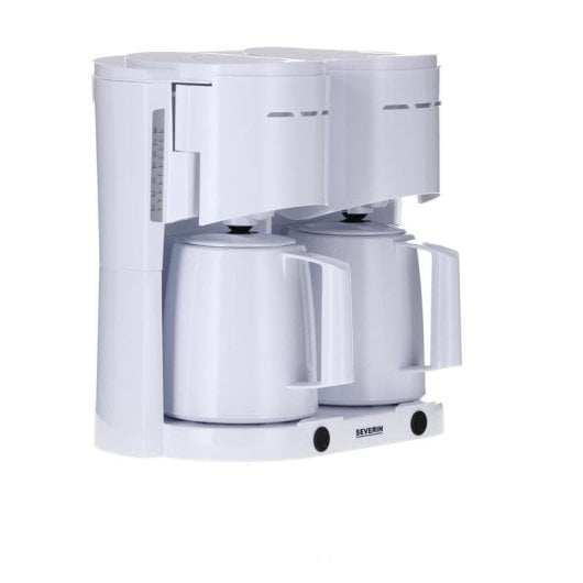Cafetière à filtre Severin KA 9314 1 L 16 Tasses blanc double verseuse