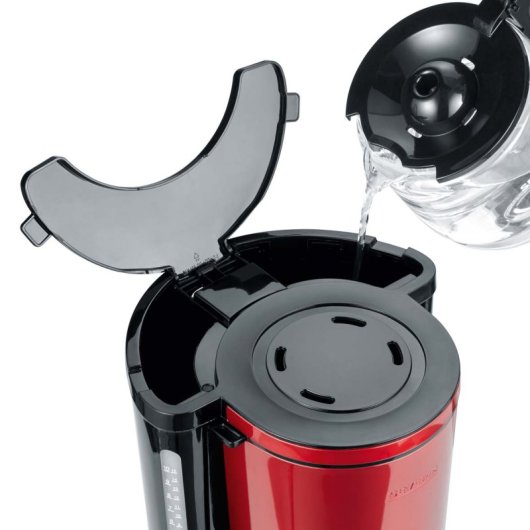 Severin KA 4817 Cafeteira Elétrica 10 Chávenas 1000W Vermelha