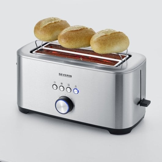 Grille-Pain Fonction Bagel Severin At 2621 - 2 Fentes Longues 1400 W Inox
