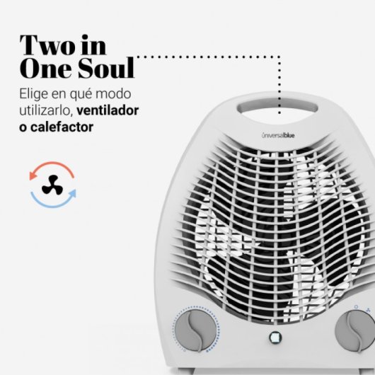 Riscaldatore verticale universale Copacabana 3020W blu 2000W bianco