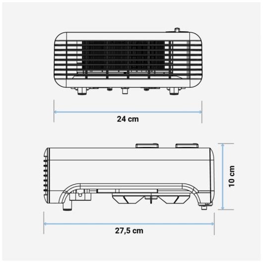 Universal Blue Wakama 4020W Termoventilador Horizontal 2000W Branco