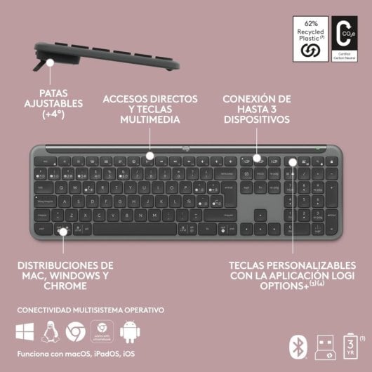 logitech Signature Slim K950 grafite