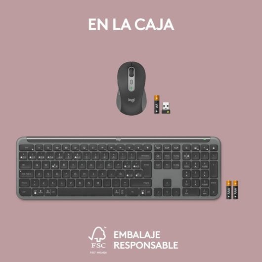 Logitech Signature Slim MK950 Tastiera e mouse wireless Combo Graphite