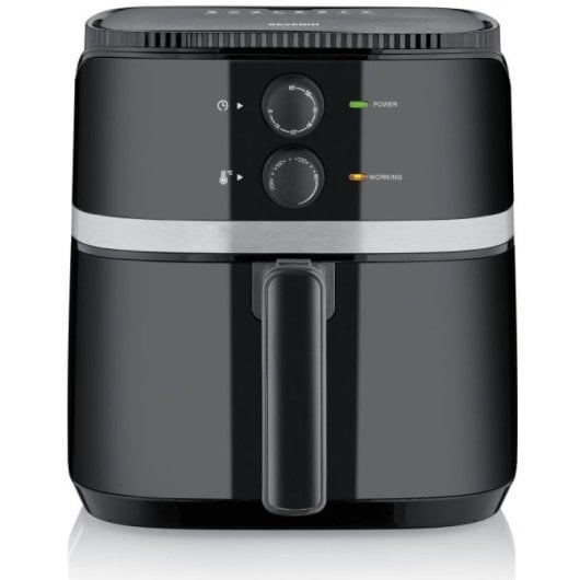 Severin FR 2452 Fritteuse Einzelbild 4,3 l Eigenständig 1500 W Heißluftfritteuse Schwarz, Silber