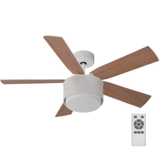 Universal Blue Morget 6042W Ventoinha de Teto com Pás Reversíveis e Luz LED 27W Branca