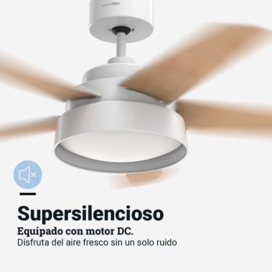 Universal Blue Narai 6042W Ventoinha de Teto com Pás Reversíveis e Luz LED 12W Branca