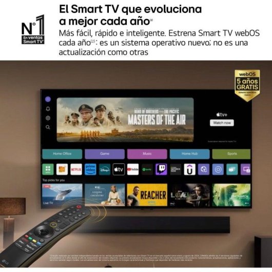 TV LG NanoCell 75NANO82T6B 75" 4K UltraHD 60Hz Smart TV WebOS 24 HDR10 Pro