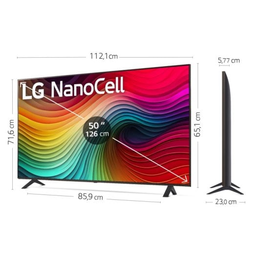 LG 50NANO82T6B 50" NanoCell UltraHD 4K SMART TV WebOS24 AI ThinQ