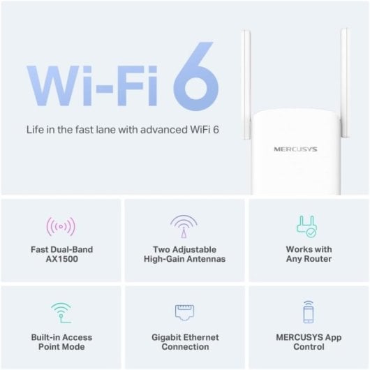 Mercusys ME60X Punto de Acceso Wifi 6 AX1500