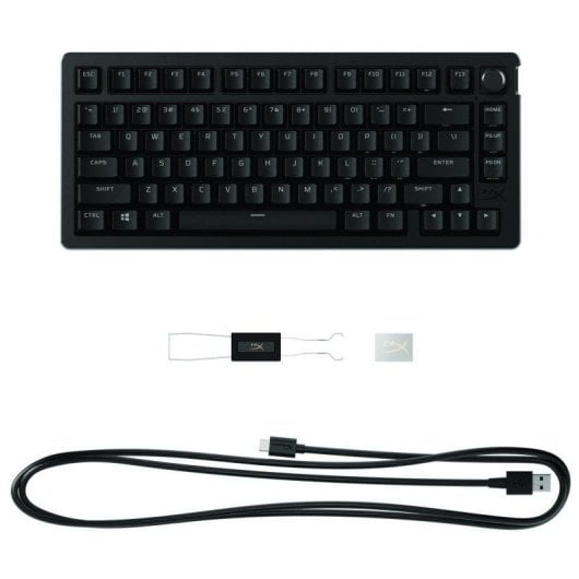 Teclado HyperX Alloy Rise 75 meccanico layout US RGB hot-swappable 75%