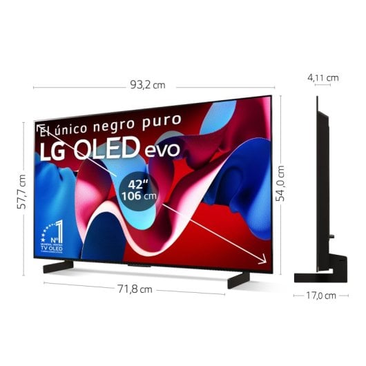 LG OLED42C44LA 42" OLED evo UltraHD 4K Dolby Vision WebOS24 AI ThinQ