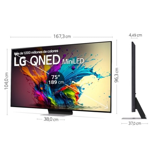LG 75QNED91T6A 75" QNED MiniLED UltraHD 4K 120Hz WebOS24 AI ThinQ