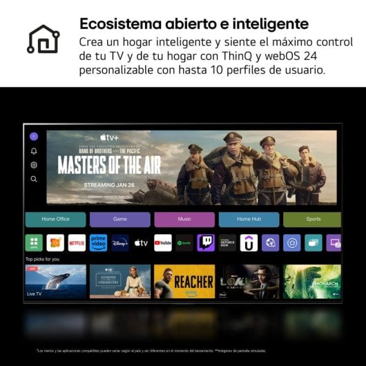 LG 75QNED80T6A 75" QNED UltraHD 4K HDR10 WebOS24 AI ThinQ