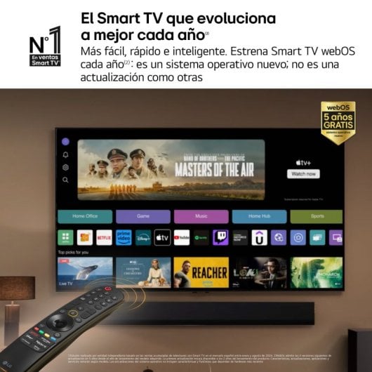 LG 75QNED80T6A 75" QNED UltraHD 4K HDR10 WebOS24 AI ThinQ