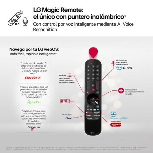 LG 75QNED80T6A 75" QNED UltraHD 4K HDR10 WebOS24 AI ThinQ