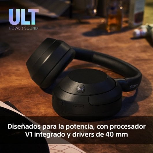 Sony ULT WEAR Auriculares Inalámbricos con Cancelación de Ruido Negros