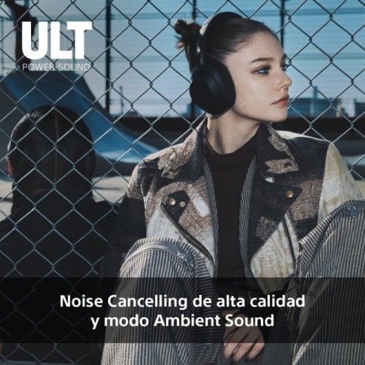 Sony ULT WEAR Auriculares Inalámbricos con Cancelación de Ruido Negros