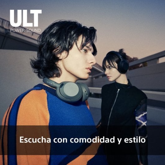 Sony ULT WEAR Auriculares Inalámbricos con Cancelación de Ruido Negros