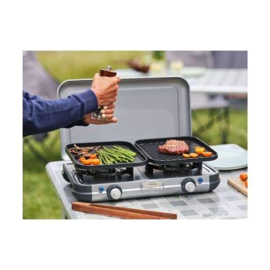 Campingaz Camping Kitchen 2 Grill & Go CV Hornillo Portátil 2 Quemadores Acero Inoxidable