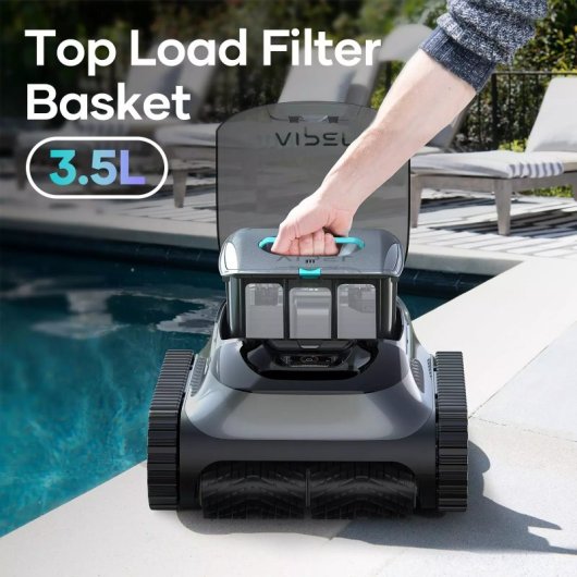 Aiper Scuba S1 M1 Limpia Fondos de Piscina 150min Autonomía 3.5L Gris