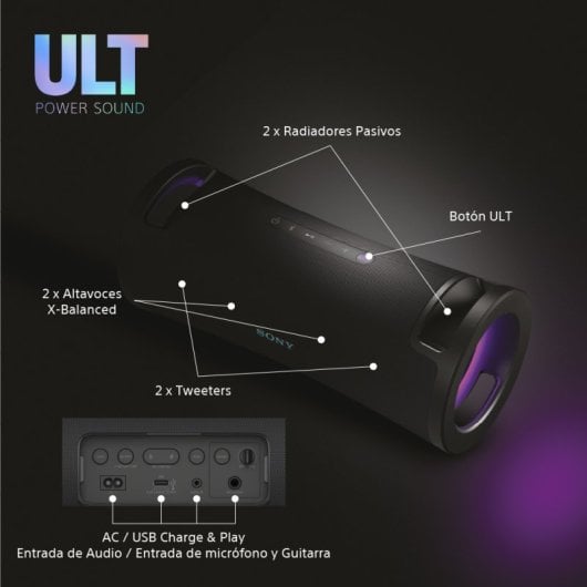 Sony ULT FIELD 7 Altavoz Portátil Bluetooth Negro