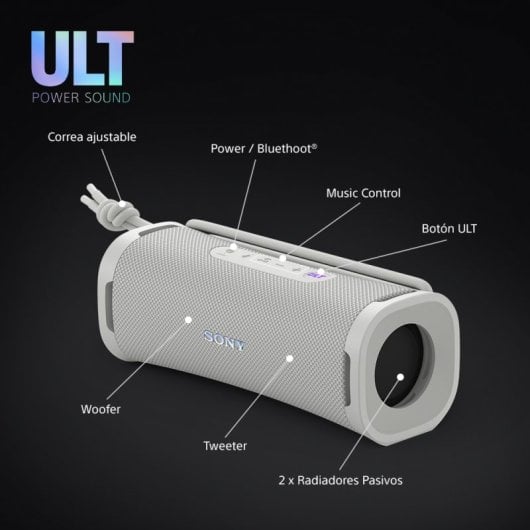 Sony ULT FIELD 1 Altavoz Portátil Bluetooth Blanco Crudo