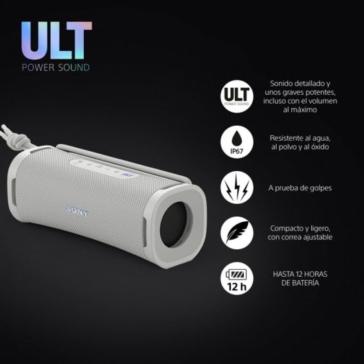 Sony ULT FIELD 1 Altavoz Portátil Bluetooth Blanco Crudo