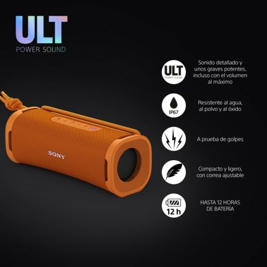 Altoparlante Bluetooth portatile Sony ULT FIELD 1 arancione