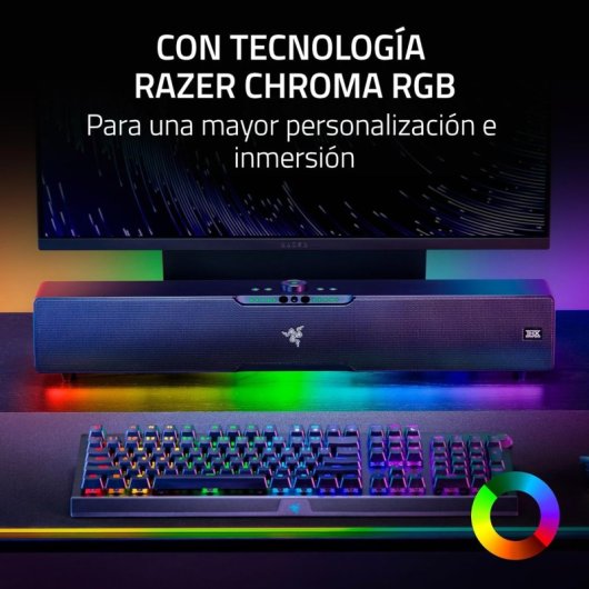 Barra audio Razer Leviathan V2 Pro per PC da gioco con subwoofer e tecnologia AI