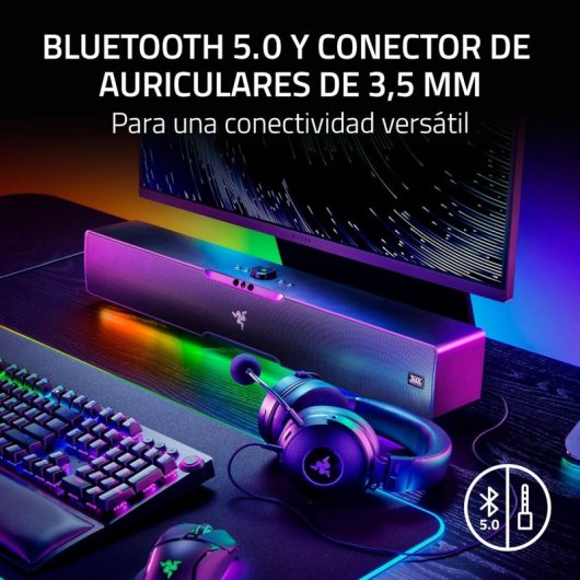 Razer Leviathan V2 Pro Barra de Som para PC Gaming com Subwoofer e Tecnologia IA