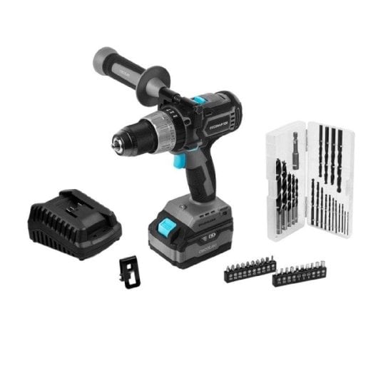 Taladro Cecotec CecoRaptor Perfect Impactdrill 4020 Brushless Ultra 20 V 4000 mAh Motor sin escobillas LED Set 20 brocas