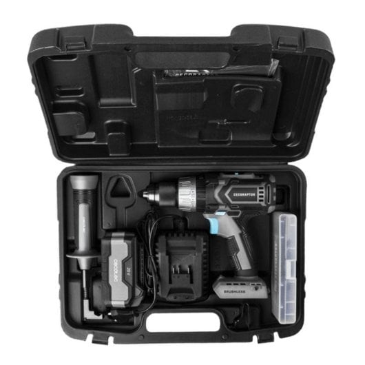 Taladro Cecotec CecoRaptor Perfect Impactdrill 4020 Brushless Ultra 20 V 4000 mAh Motor sin escobillas LED Set 20 brocas