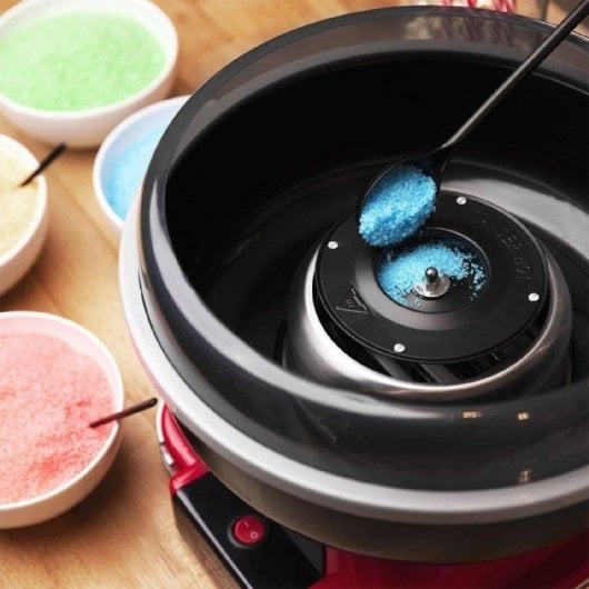 Máquina de algodón de azúcar Cecotec 04257 Retro 500W desmontable roja