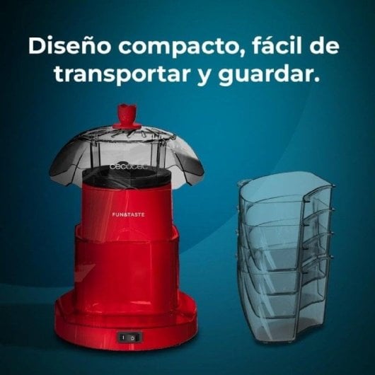 Palomitenmaschine Cecotec Fun&Taste P'Corn Lotus 1200 W 4,5 L Rot