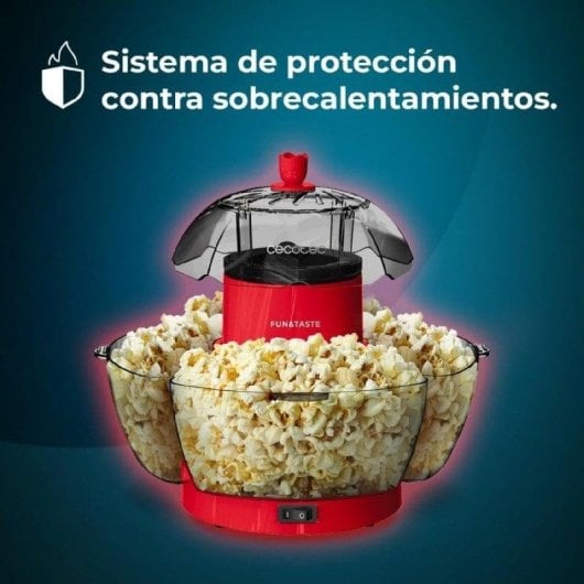 Palomitenmaschine Cecotec Fun&Taste P'Corn Lotus 1200 W 4,5 L Rot