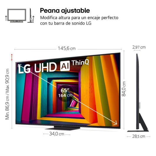 LG 65UT91006LA 65" LED UltraHD 4K HDR10 Pro WebOS24 AI ThinQ