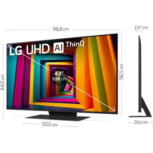 LG 43UT91006LA 43" LED UltraHD 4K HDR10 Pro WebOS24 AI ThinQ