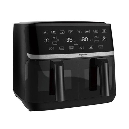 Fritadeira de Ar Klack Hyper Duo 110 11L 3400W Dupla Cesta Painel Tátil Luz Interior